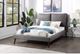 Mazin Furniture Hadley Grey Queen Platform Upholstered Bed with 2 USB Charging Ports-3