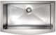 ZLINE Vail 33" Satin Stainless Steel Farmhouse Apron Mount Single Bowl Kitchen Sink with Bottom Grid-5