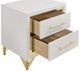 Coaster® Lucia White 2-Drawer Nightstand-1