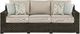 Signature Design by Ashley® Coastline Bay Brown Outdoor Sofa with Chaise-1