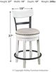 Signature Design by Ashley® Valebeck White Counter Stool-3
