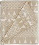Olliix by Woolrich Tan Winter Frost King Flannel Cotton Sheet Set-2