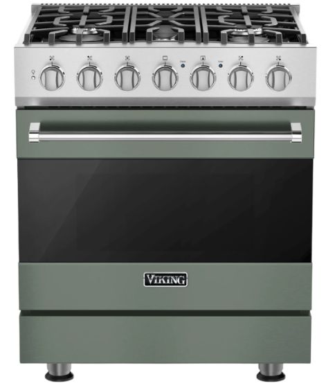 Viking® 3 Series 30" Eucalyptus Propane Pro Style Gas Range-0