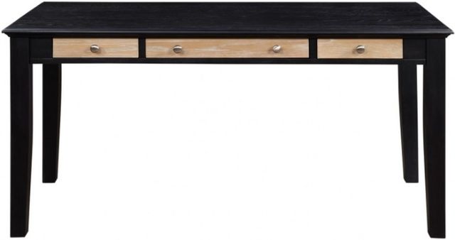 Winners Only® Berkeley Aged Oak/Ebony 60" Writing Desk-0