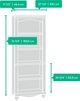Sauder® Harbor View® Antiqued White® Library Bookcase-3