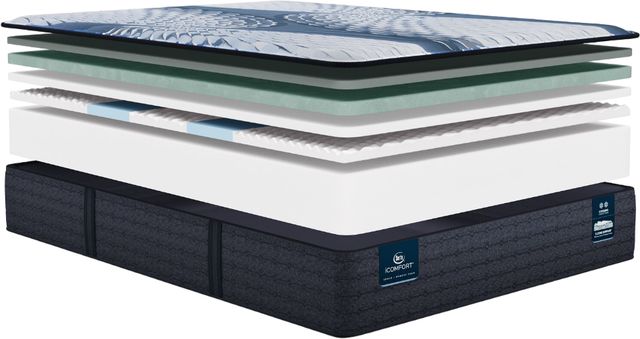 Serta® iComfort® Aveda 12" Memory Foam Medium Tight Top California King Mattress-2