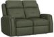 Flexsteel® Felix Forest Green Leather Power Reclining Loveseat with Power Headrest and Lumbar-0