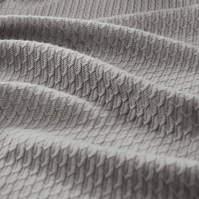 Olliix by Madison Park Egyptian Cotton Grey Twin Blanket-1