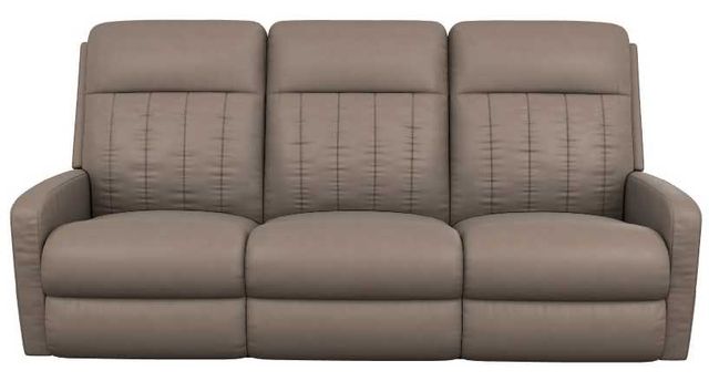 La-Z-Boy® Finley Stone Leather Power Wall Reclining Sofa with Headrest and Lumbar-1