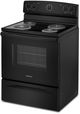 Amana® 30" Black Freestanding Electric Range with Extra-Large Oven Window-2