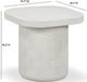 TOV Furniture Suraya Ivory Concrete Indoor/Outdoor Side Table-2