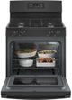 GE® 30" Black Freestanding Gas Range-3