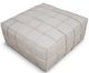 Mazin Furniture Bahia Light Gray Ottoman-1
