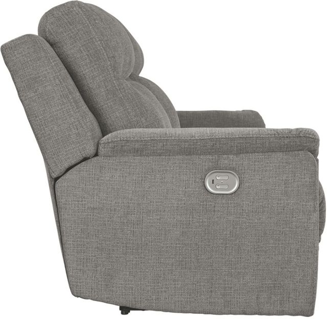 Signature Design by Ashley® Mouttrie Smoke Power Reclining Sofa with Adjustable Headrest-2