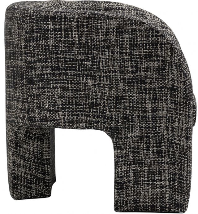 Meridian Furniture Sawyer Black Weaved Fabric Accent Chair-2