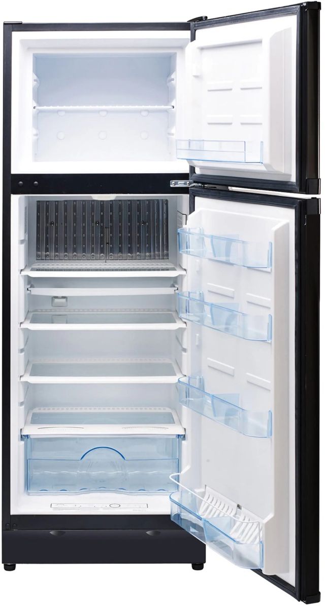 Unique® Appliances 24" 9.7 Cu. Ft. Black Propane Top Freezer Refrigerator-1