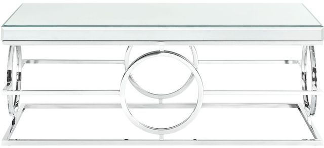 Elements International Pearl 3-Piece Chrome Occasional Table Set-1