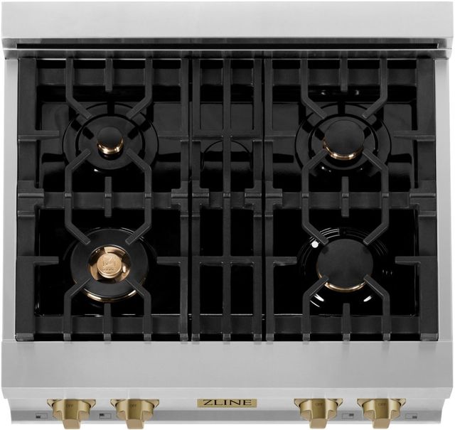 ZLINE Autograph Edition 30" Stainless Steel Gas Rangetop -3