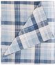 Olliix by Woolrich Blue Plaid California King Flannel Cotton Sheet Set-1