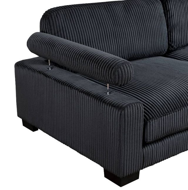 Homelegance® Traverse 4-Piece Black 135" Modular Sectional with Ottoman-2