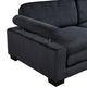 Homelegance® Traverse 4-Piece Black 135" Modular Sectional with Ottoman-2