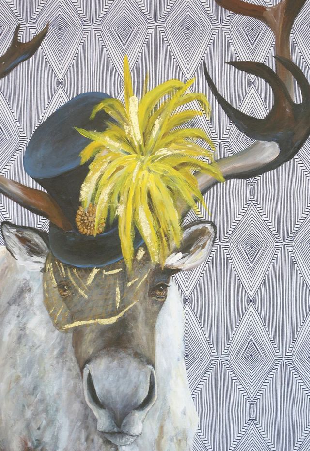 Stylecraft Moose Masquerade II Wall Art-1