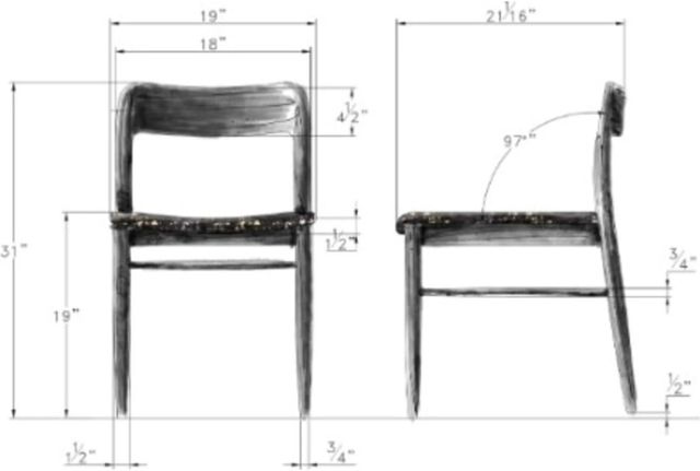 Modus Furniture Elora Jet Dining Chair-2