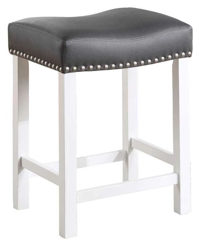Steve Silver Co. Zermatt Black/Ivory Backless Counter Stool-0