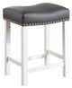 Steve Silver Co. Zermatt Black/Ivory Backless Counter Stool-0