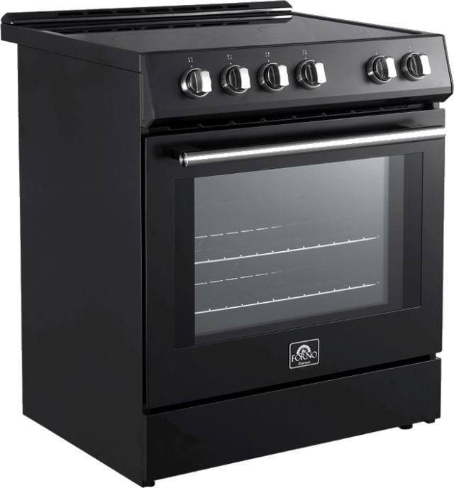 FORNO® Leonardo 30" Black Pro Style Electric Range-1