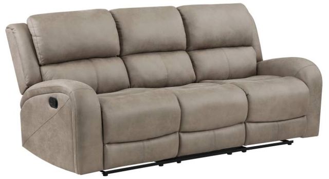 Homelegance® Pagosa Brown Manual Double Reclining Sofa-0