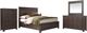 Liberty Furniture Thornwood Hills 4-Piece Rock Beaten Brown King 2-Sided Storage Bedroom Set with Chest-0