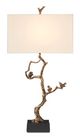 Currey & Company Shadows Antique Brass/Black Table Lamp-0