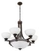 YHD Sequoia Dark Brown 7-Light Chandelier-1