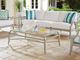 Tommy Bahama® Outdoor Silver Sands Oyster Shell Rectangular Cocktail Table with Glass Top-2