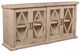Horizon Home® Diamond Pediment Gray 68" Console Table-0