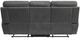 Homelegance® Clifton Gray Double Manual Reclining Sofa-4