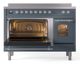 Ilve® Nostalgie II Series 48" Blue Grey Pro Style Induction Range-2