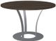 Amisco Customizable Dalia XL Birch Veneer Round Table with Metal Turnip Base-0