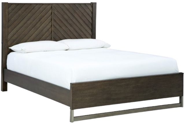 Ashley® Arkenton Grayish Brown Queen Panel Bed