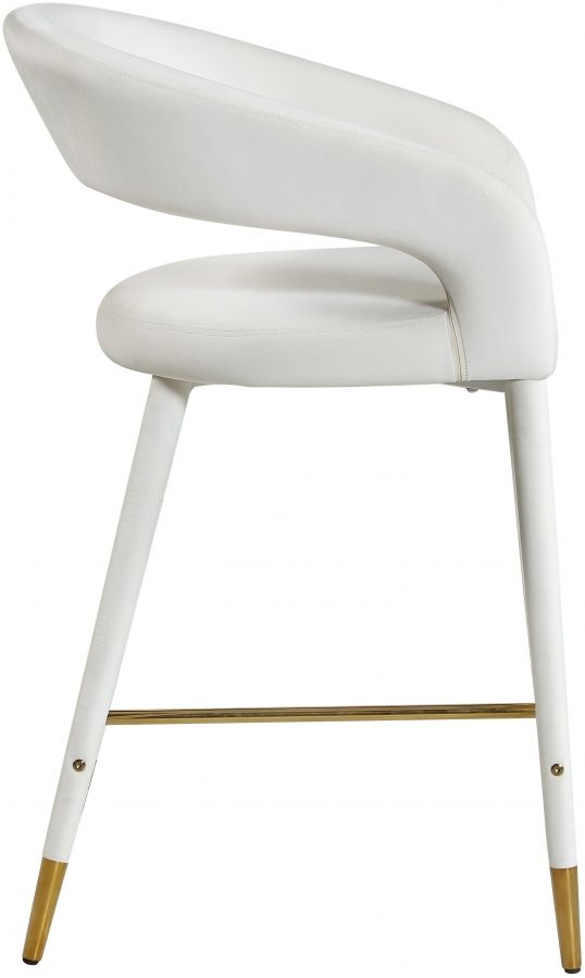 Meridian Furniture Destiny Cream Stool-2
