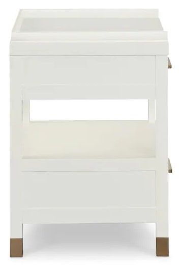 Bassett® Furniture Tidewater Hampton White Bedside Table-3