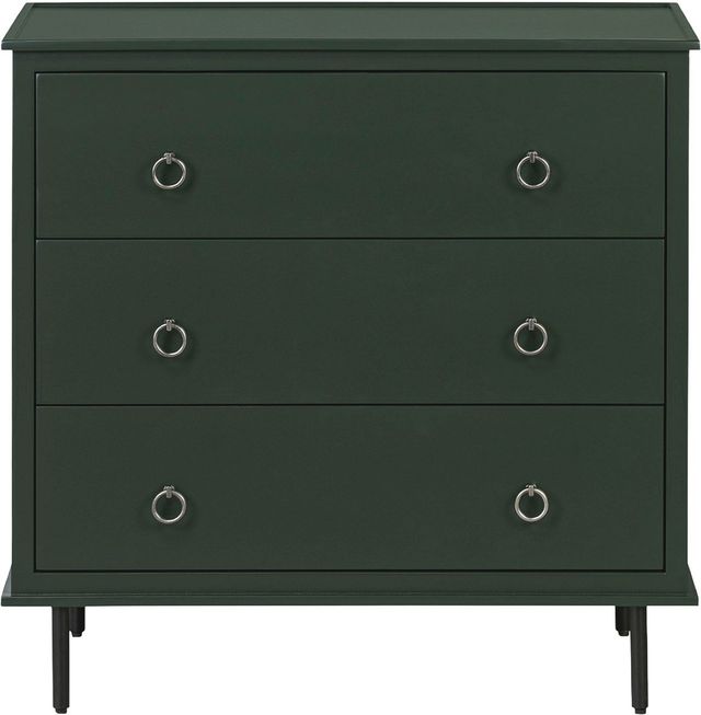 Moe's Home Collection Reagan Deep Green 3-Drawer Nightstand -2