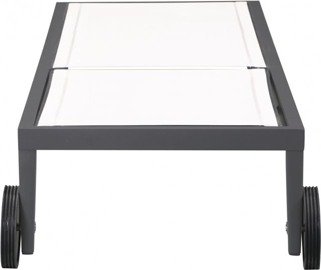 Meridian Furniture Nizuc Dark Grey/White Outdoor Patio Adjustable Sun Chaise Lounge Chair-2
