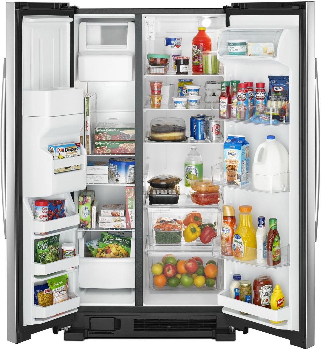 Amana 33 in. 21.41 Cu. Ft. Black Side-By-Side Refrigerator - Thumbnail 2
