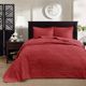 Olliix by Madison Park Red King Quebec Reversible Bedspread Set-2