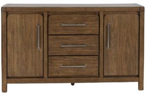 front view of the Signature Design by Ashley® Cabalynn Light Brown Dining Server