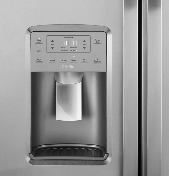 GE Profile™ 36 in. 25.3 Cu. Ft. Stainless Steel Side-by-Side Refrigerator-5