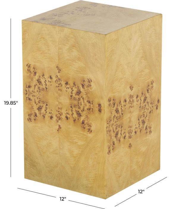 Deco Marche Brown 12" Accent Table-2