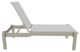 Telescope Casual Leeward Abalone/Storm Fabric/Polymer Outdoor MGP Sling Lay-Flat Stacking Armless Long Frame Chaise with Wheels-2